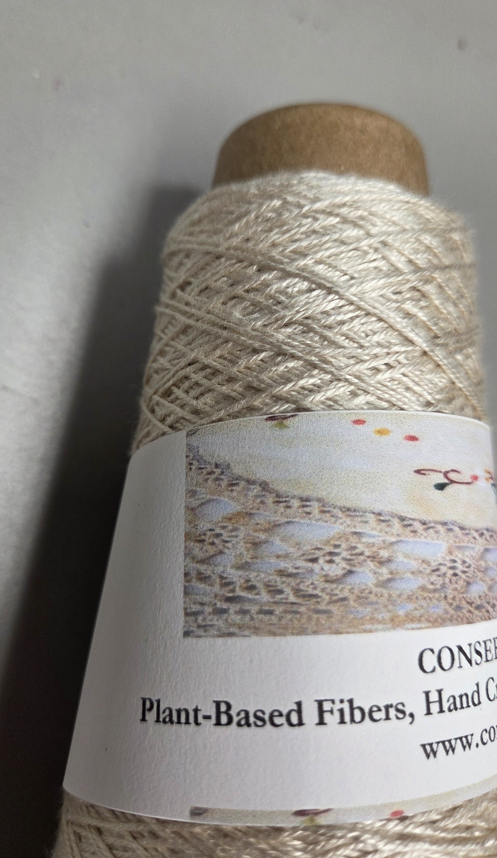 Lavender Thread Yarn Silky 8/3 Laceweight Fiber Cone