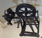 Antique Spinning Wheel 19th Century Small Castle Travel Style