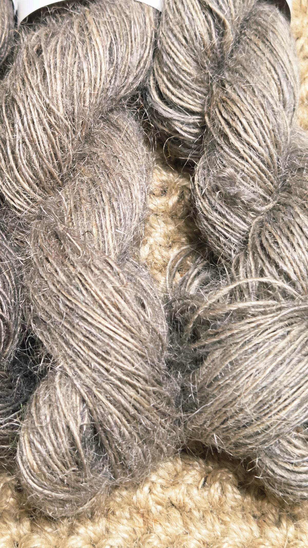 Yarn Jute. Skein. Lace Weight. Small Batch Dyed. 200 Yards. Black