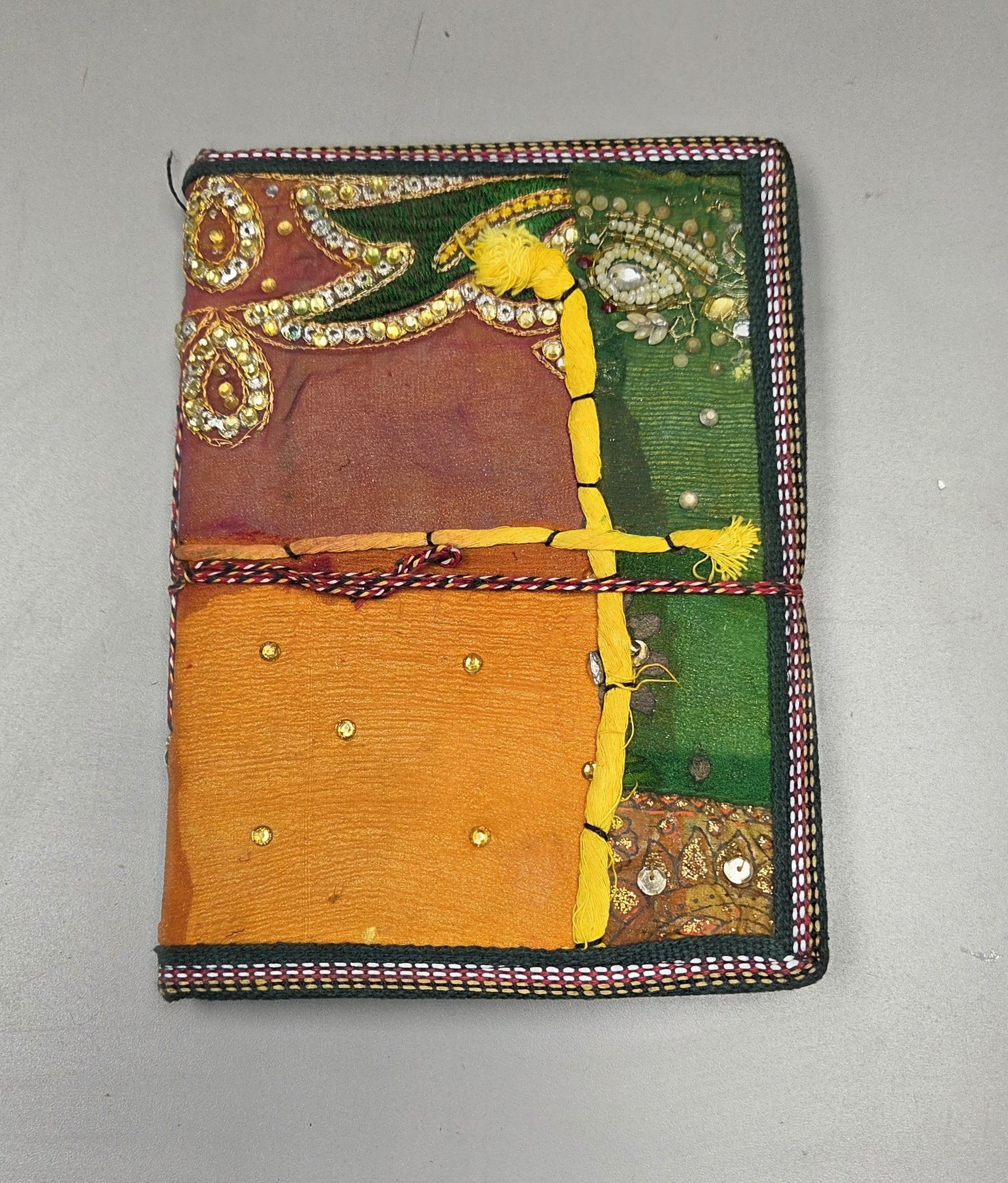 Art Journal Handmade Reclaimed Silk Saree (J66)