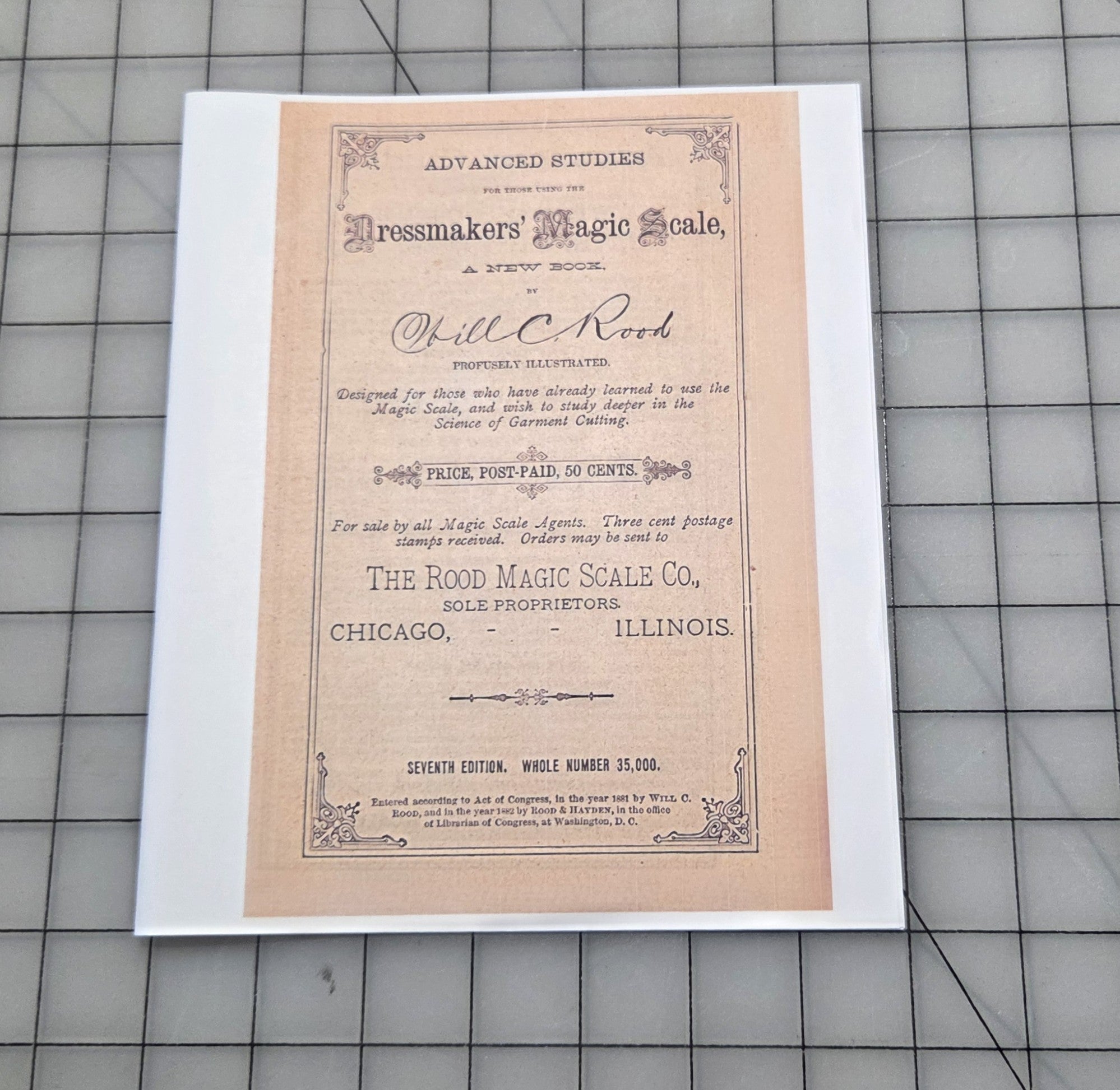 Will Rood Dressmaker Magic Scale 1890s - Instruction Booklets and Rulers - Reprints