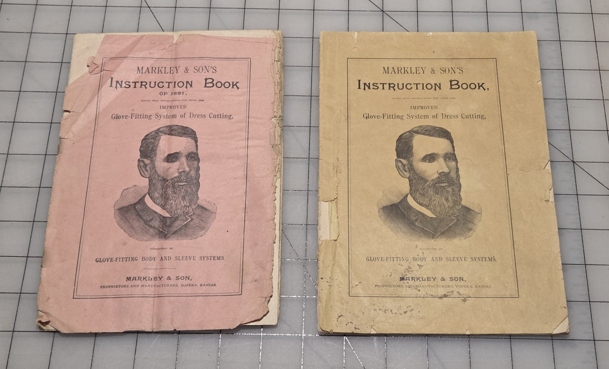 Set 2 Markley & Sons Instruction Glove Fitting System Dress Cutting 1889 Catalog