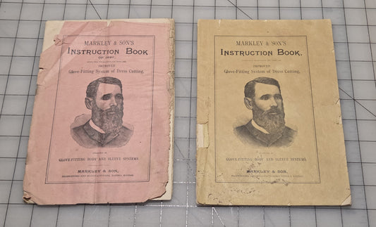 Set 2 Markley & Sons Instruction Glove Fitting System Dress Cutting 1889 Catalog