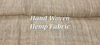 Hemp Hand-Woven Fabric. By the 1/2 Yard. 100% Plant Fiber. 45" Wide
