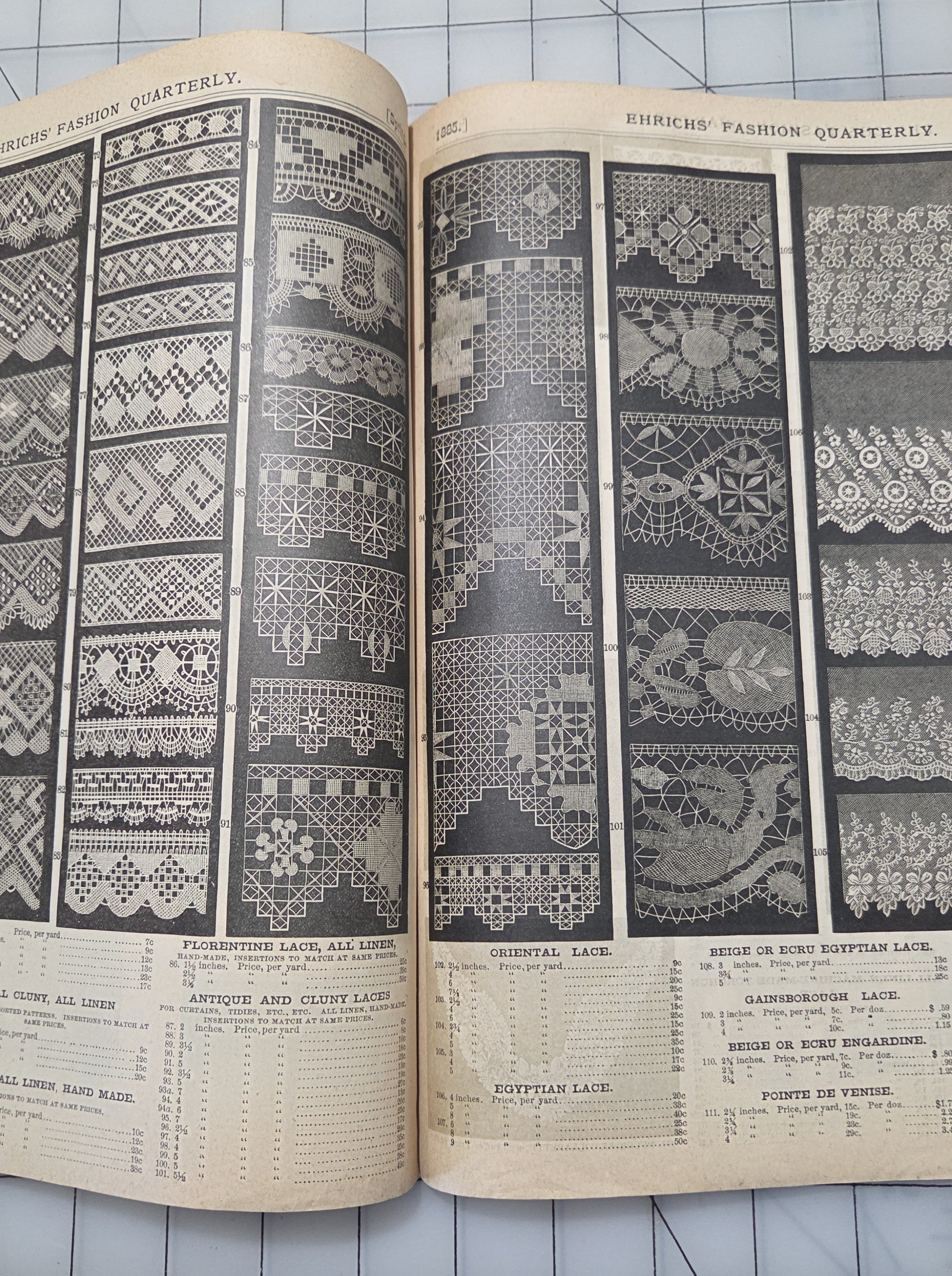 Ehricks Quarterly RARE Spring 1885 New York Women Men Styles Fashion Catalog