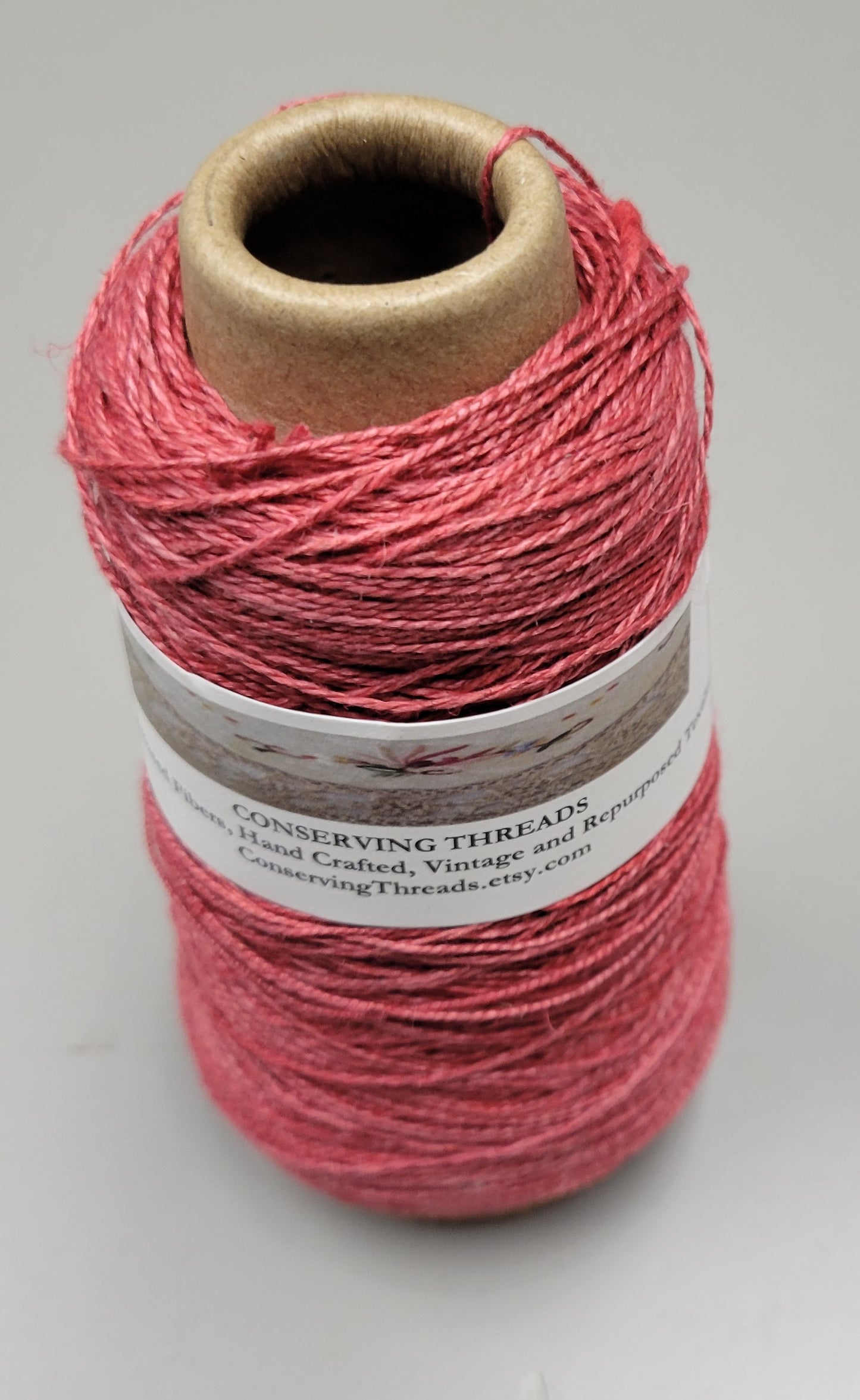 Linen Yarn, Small Batch Studio Dyed. Machine Spun 10/2 on Cone