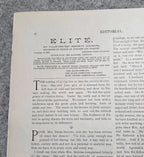 Elite The Illustrated Society Journal 1895 May Chicago Fashion Culture News