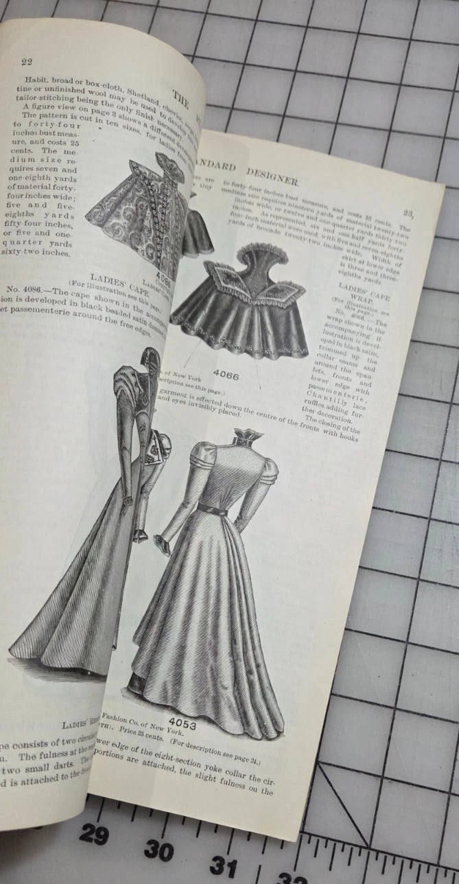 Standard Designer March 1898 Fashion Company NY Dress Ladies Booklet Catalog