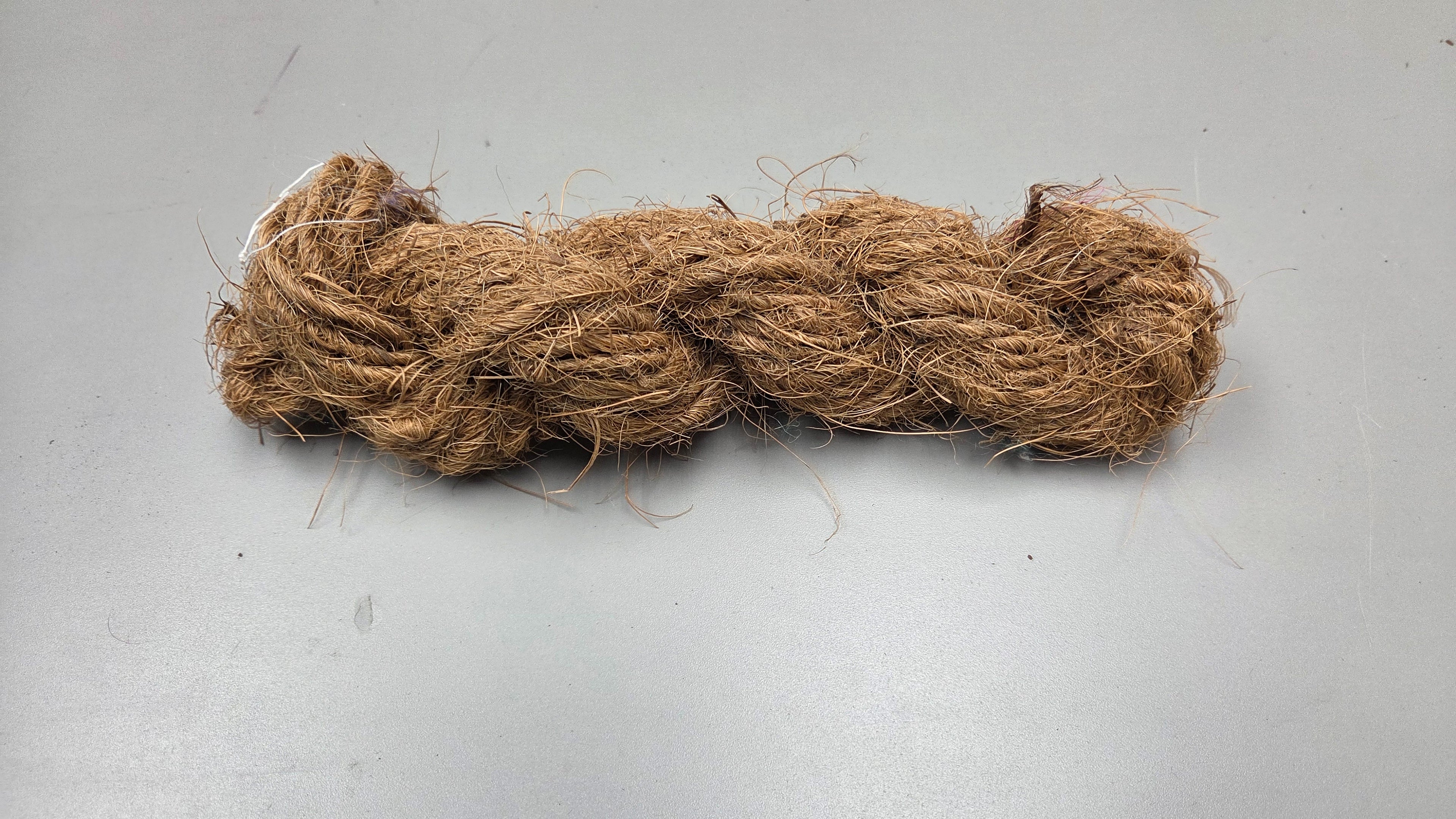 Coconut Yarn Cordage Handspun Single Natural. 18 Yards