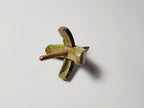 Spindle, Hand-Carved Bottom Whorl Style, Reclaimed Mango Wood (Small Lime Green Burl)