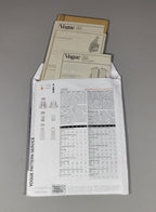 Vogue Pattern 2591, ca 2001. Size 8, 10, 12. Vogue Paris Original Guy Laroche.