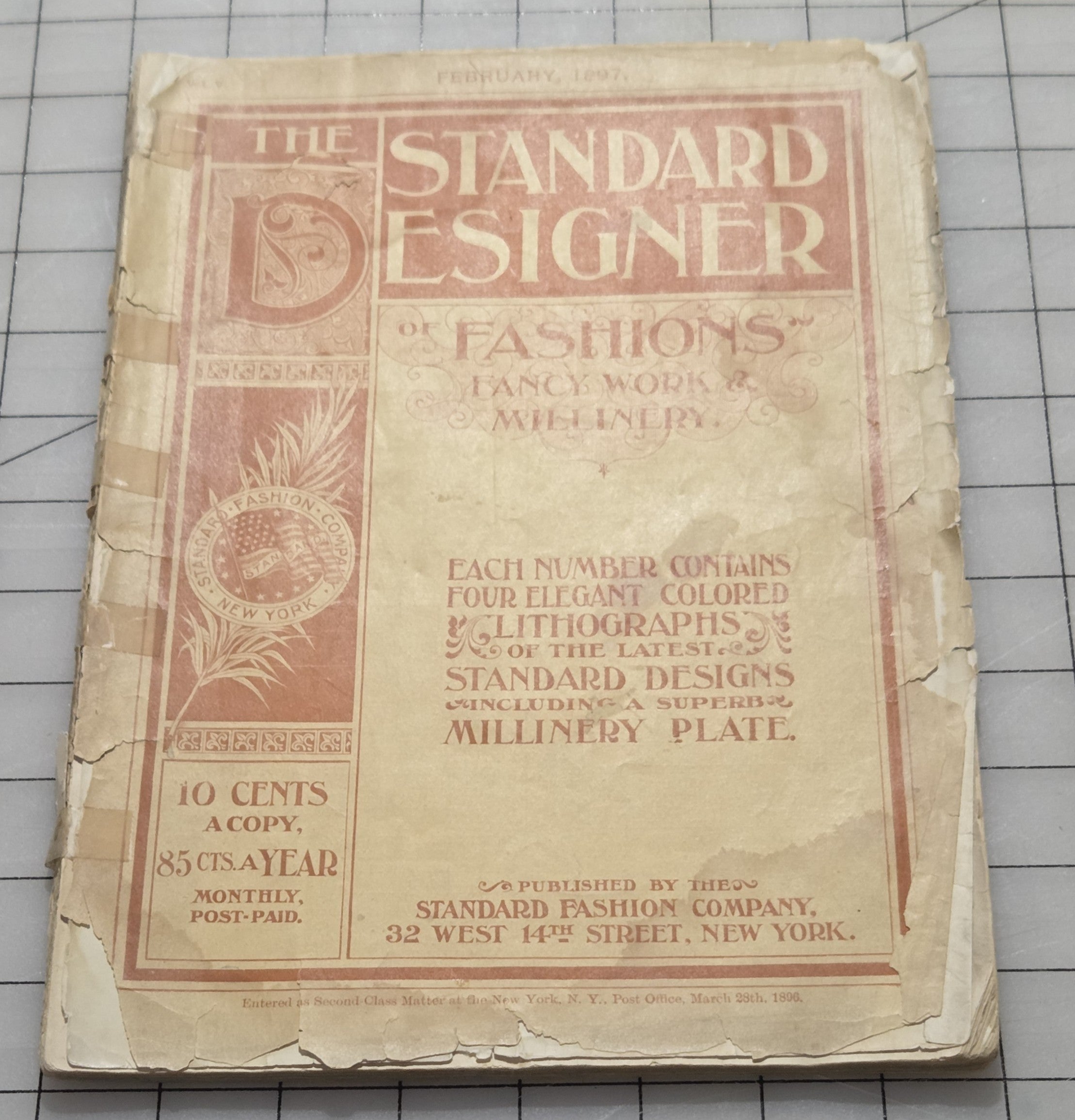 Standard Designer Feb 1897 Fashion Company NY Dress Ladies Booklet Catalog