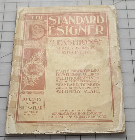 Standard Designer Feb 1897 Fashion Company NY Dress Ladies Booklet Catalog