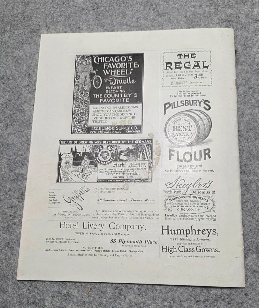 Elite The Illustrated Society Journal 1896 May Chicago Fashion Culture News