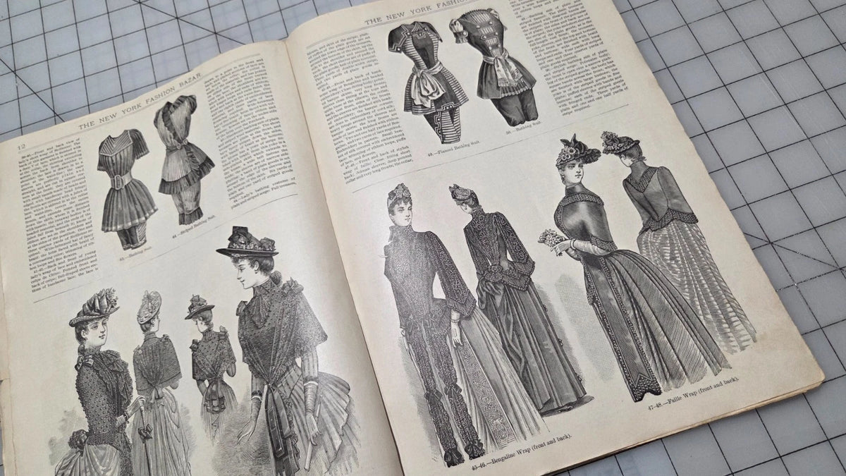 New York Fashion Bazar 1889 August Magazine George Munro Victorian Mail Order