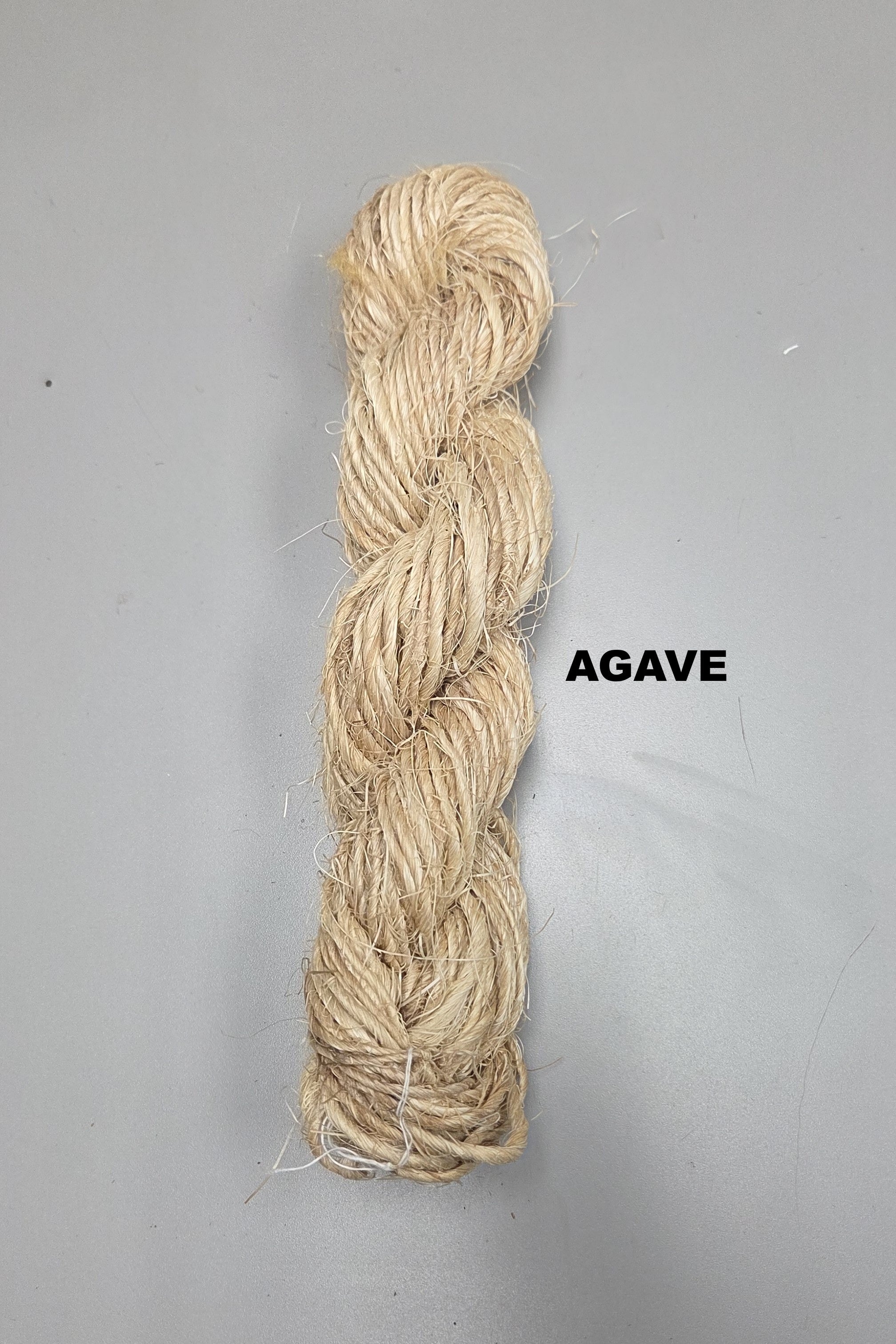 Agave Bast Fiber Yarn Cordage. Natural Single Spun Twine