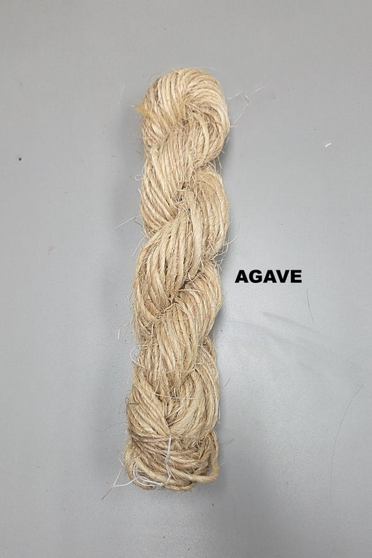 Agave Bast Fiber Yarn Cordage. Natural Single Spun Twine