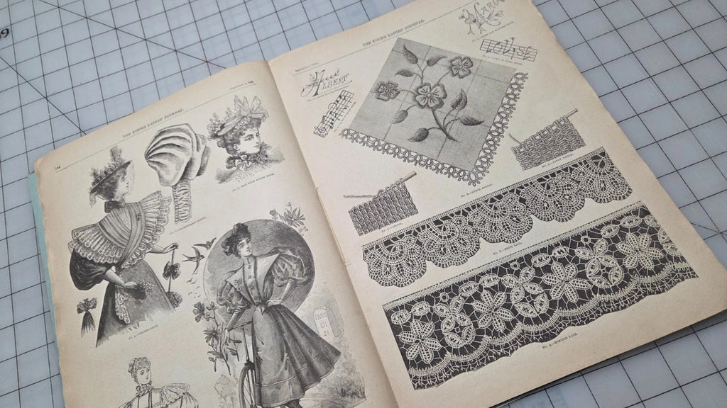 Young Ladies Journal Magazine 1895 Sept Fashion Illustrated Patterns American Ed