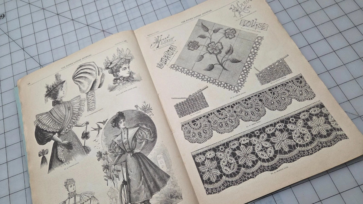 Young Ladies Journal Magazine 1895 Sept Fashion Illustrated Patterns American Ed