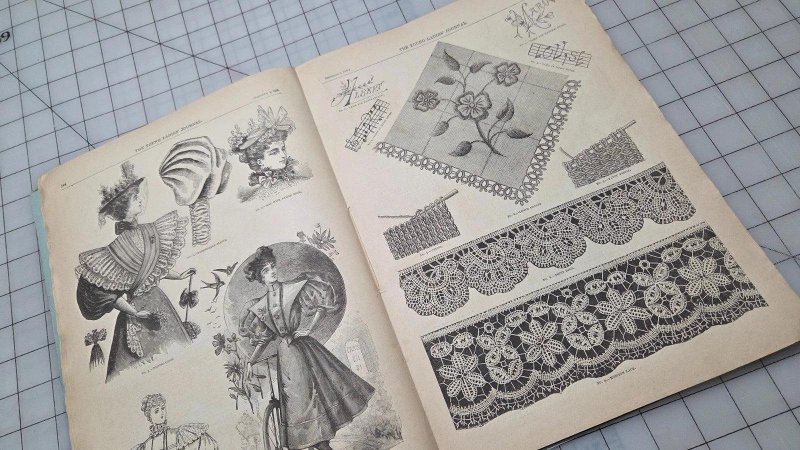 Young Ladies Journal Magazine 1895 Sept Fashion Illustrated Patterns American Ed