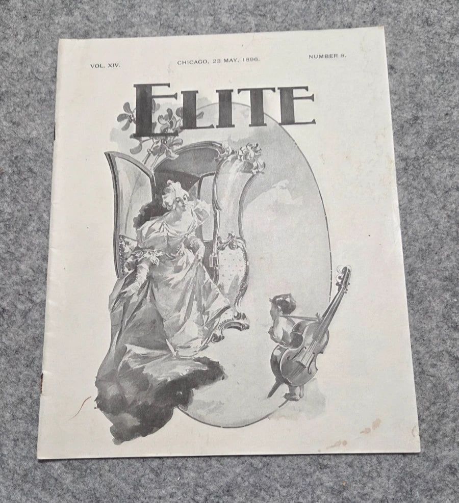 Elite The Illustrated Society Journal 1896 May Chicago Fashion Culture News