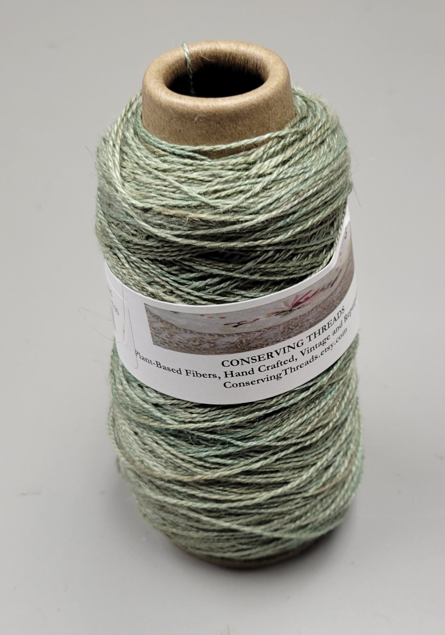 Linen Yarn, Small Batch Studio Dyed. Machine Spun 10/2 on Cone