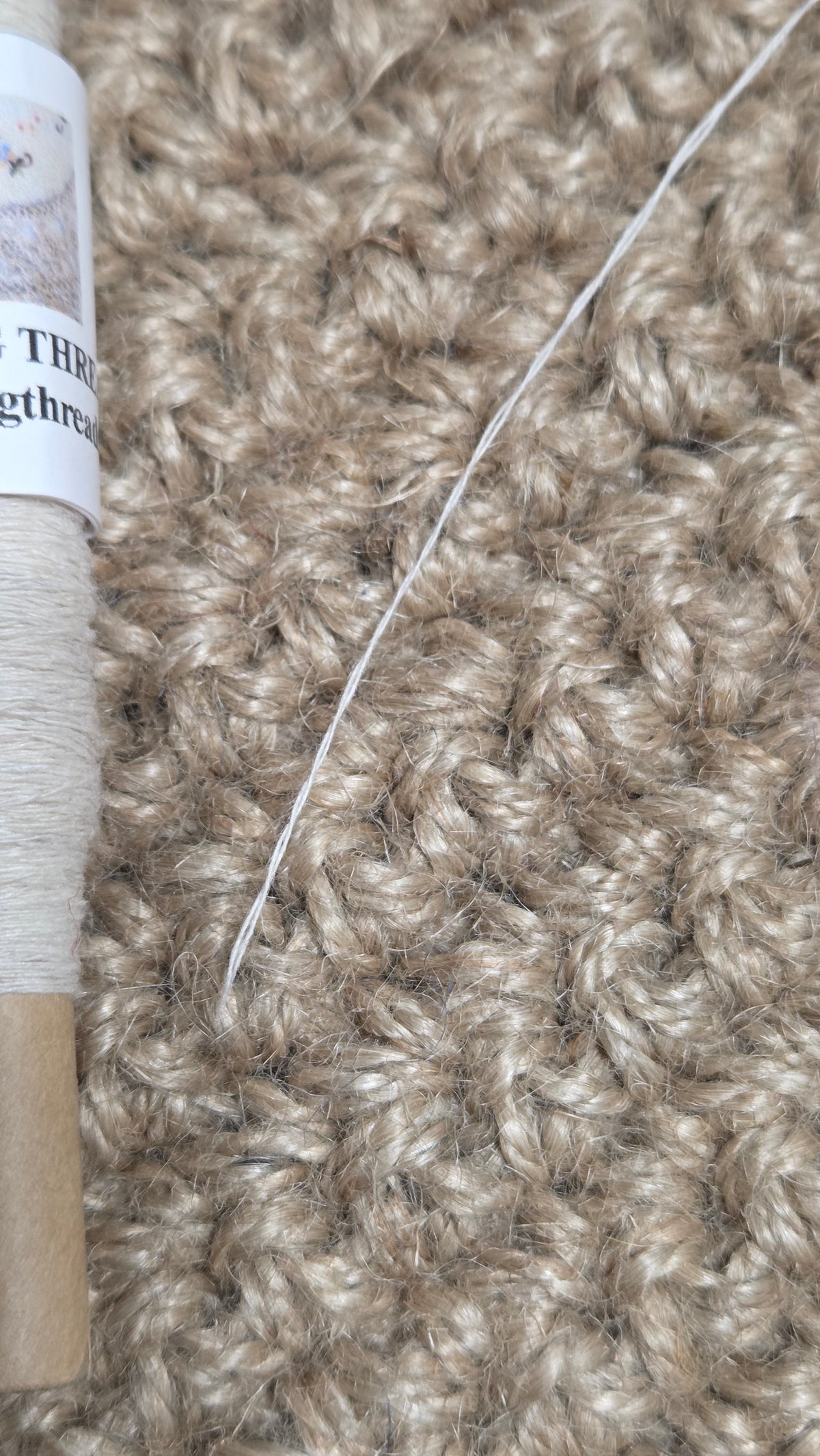 Dogbane Sewing Thread, 50 Yards Spool. Natural Plant Fiber. 2 Ply