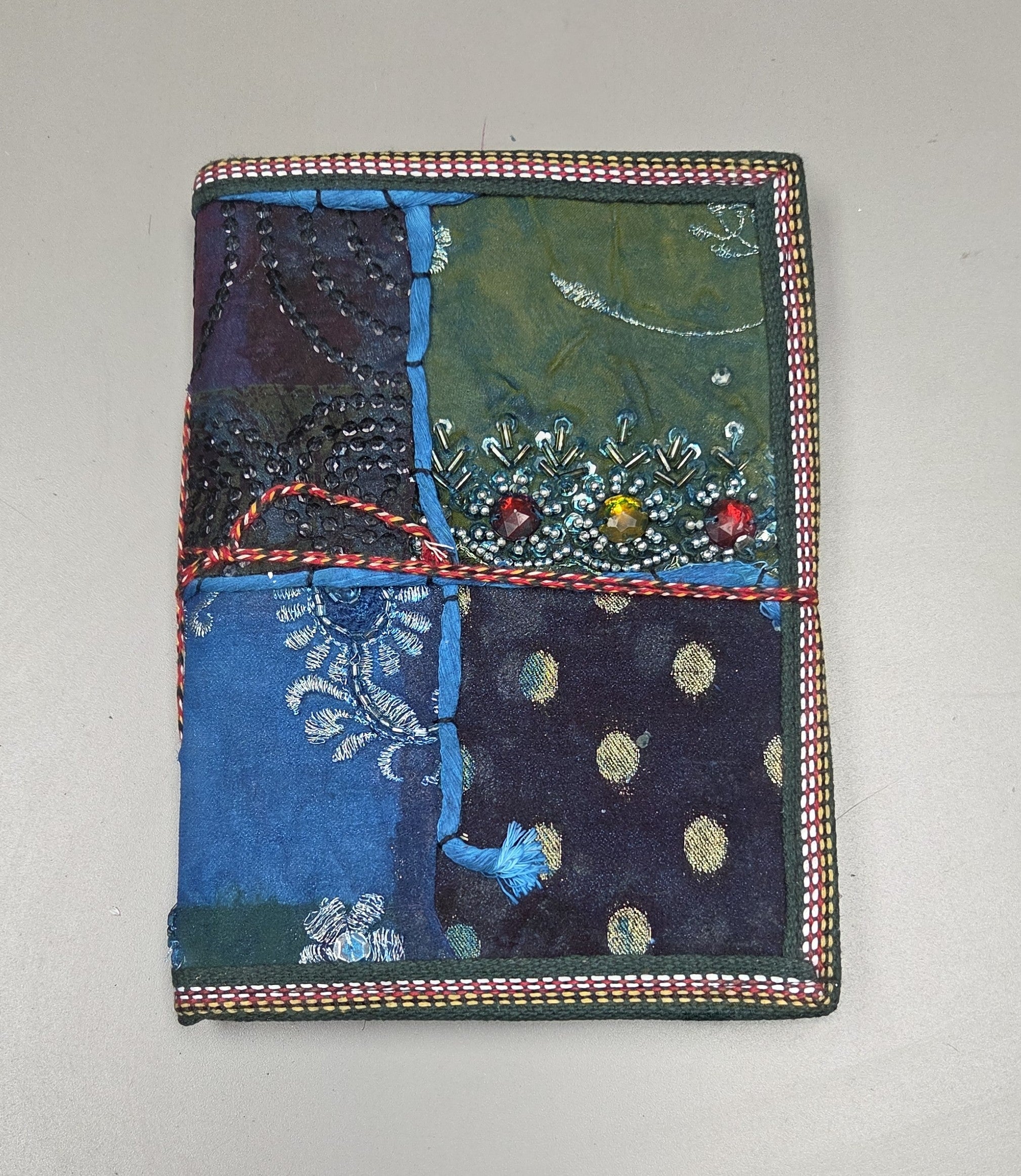 Art Journal Handmade Reclaimed Silk Saree (J67)