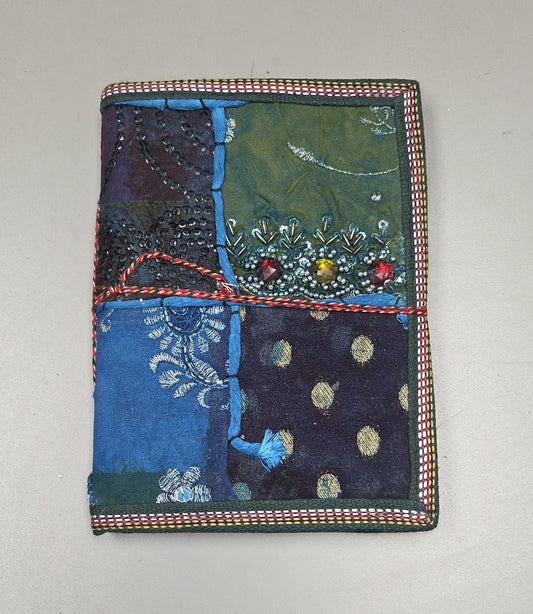 Art Journal Handmade Reclaimed Silk Saree (J67)