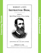 Markley & Sons Instruction Book Instructions for Using the Improved Glove-Fitting System of Dressing Cutting, 1889. E-book DOWNLOAD.📥