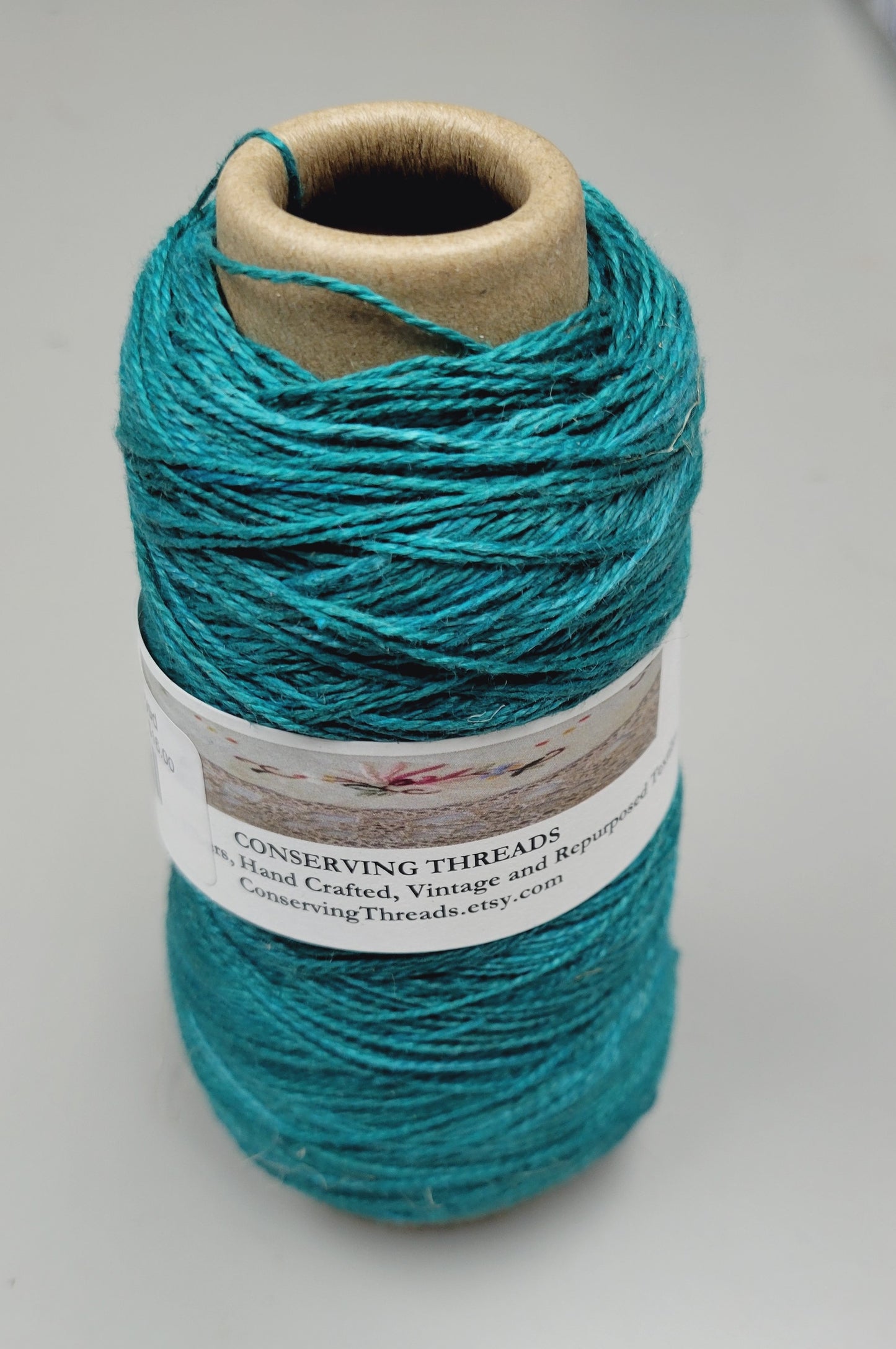 Linen Yarn, Small Batch Studio Dyed. Machine Spun 10/2 on Cone