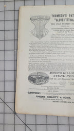 Harper's Monthly Magazine March 1868 Antique Catalog Editorial Fashion 1800s