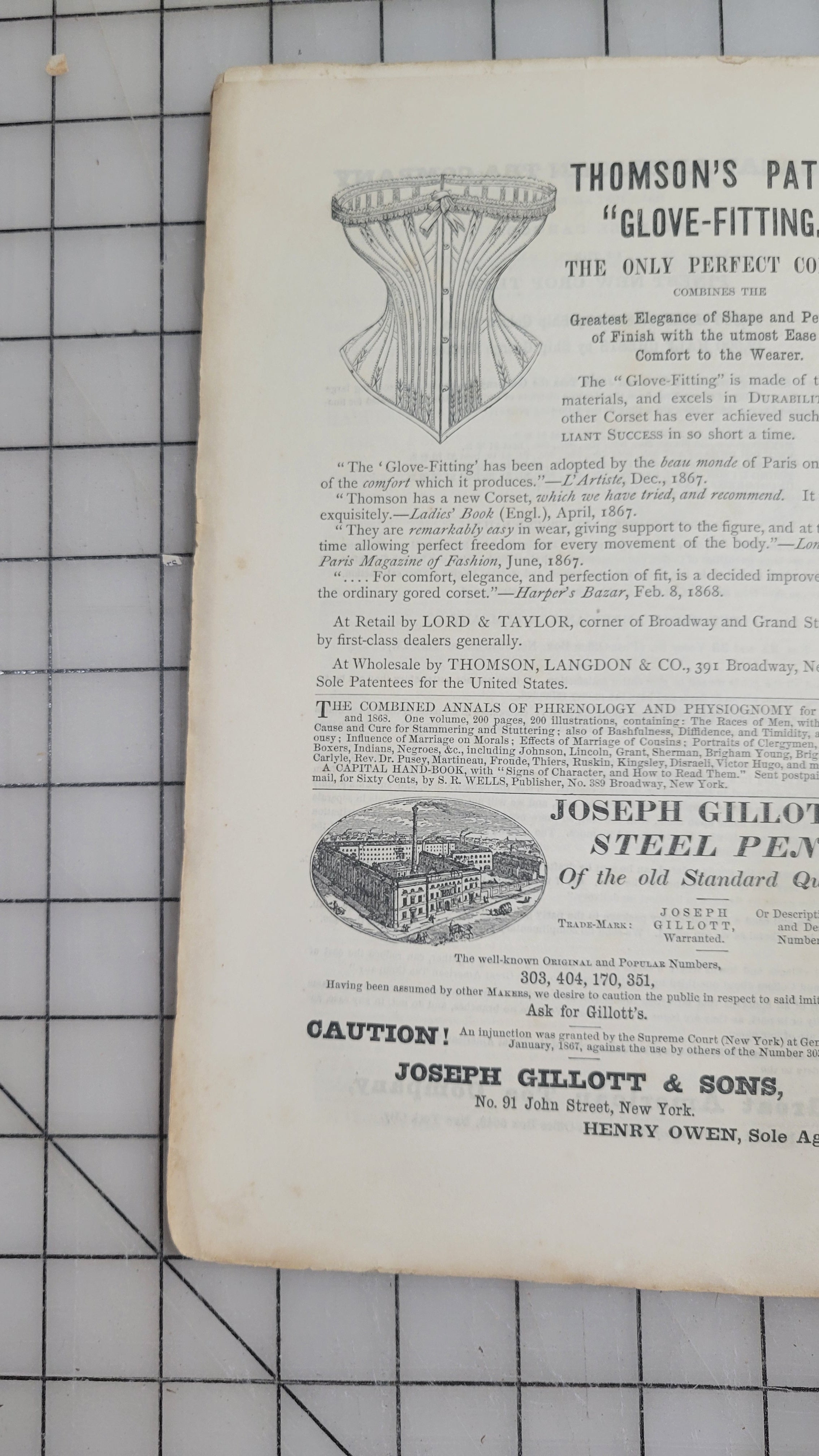 Harper's Monthly Magazine March 1868 Antique Catalog Editorial Fashion 1800s