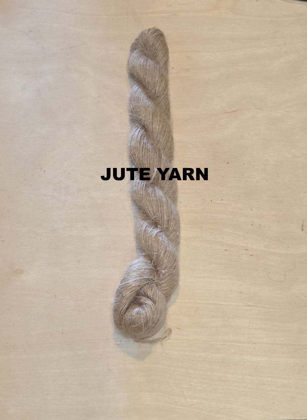 Yarn Jute. Skein. Lace Weight. Natural. 50 Grams.
