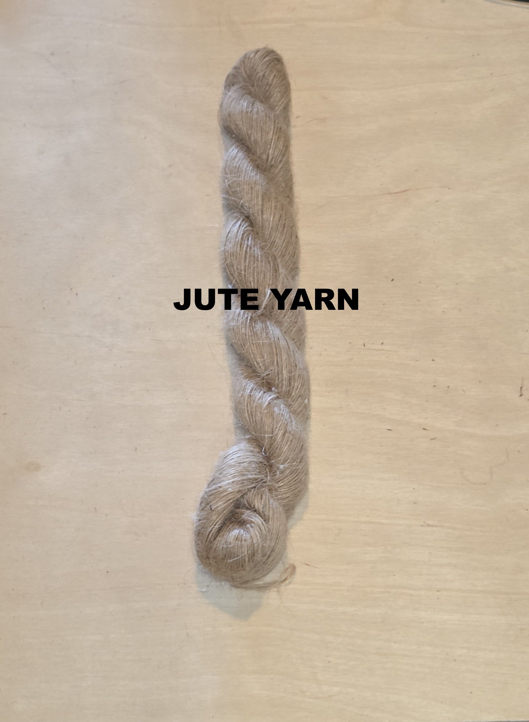 Yarn Jute. Skein. Lace Weight. Natural. 50 Grams.