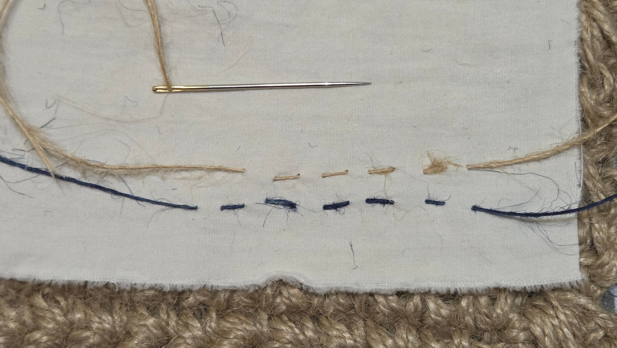 Thread Jute. 25 Yards Bobbin. Lace Weight. Blue.