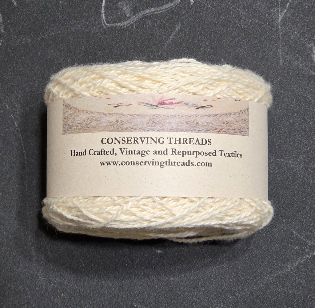Organic Cotton Yarn. USA Grown. Boutique Mill Spun. Lace Weight - 190 Yards Skein