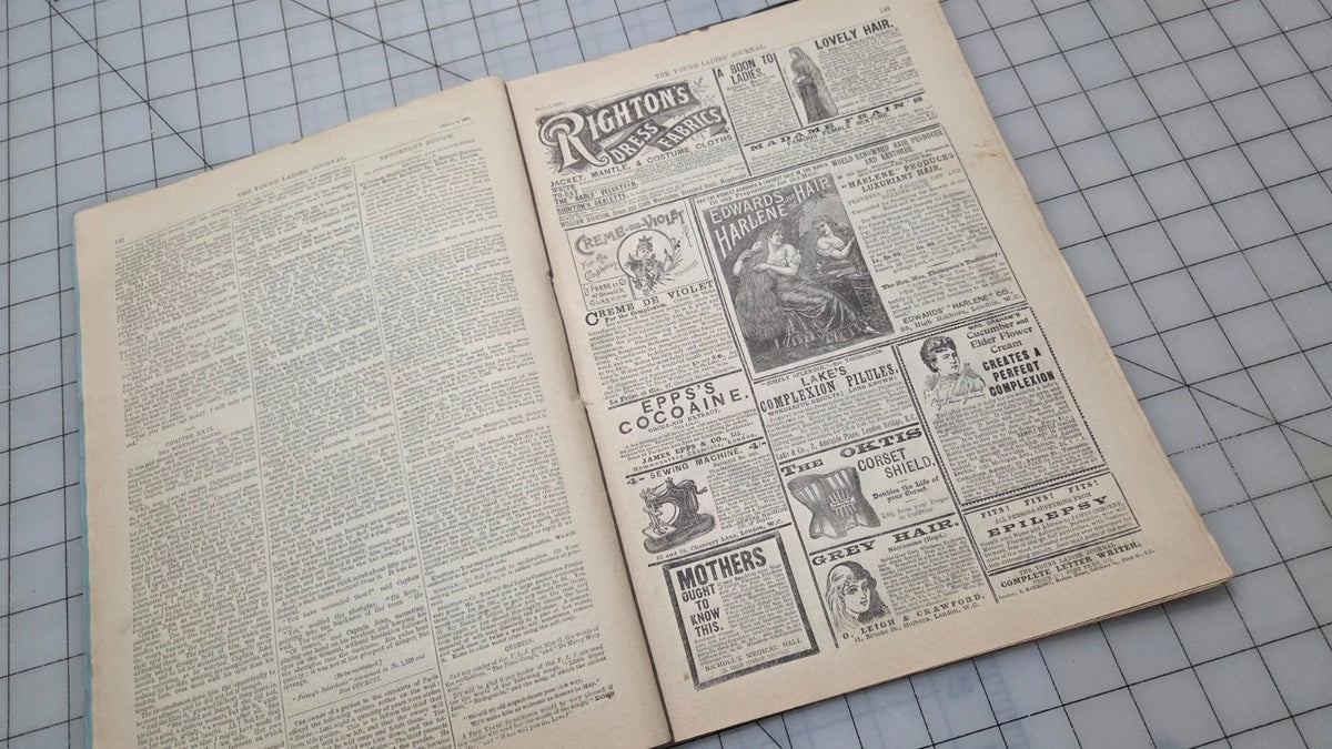 Young Ladies Journal Magazine 1895 March Fashion Illustrated Patterns American