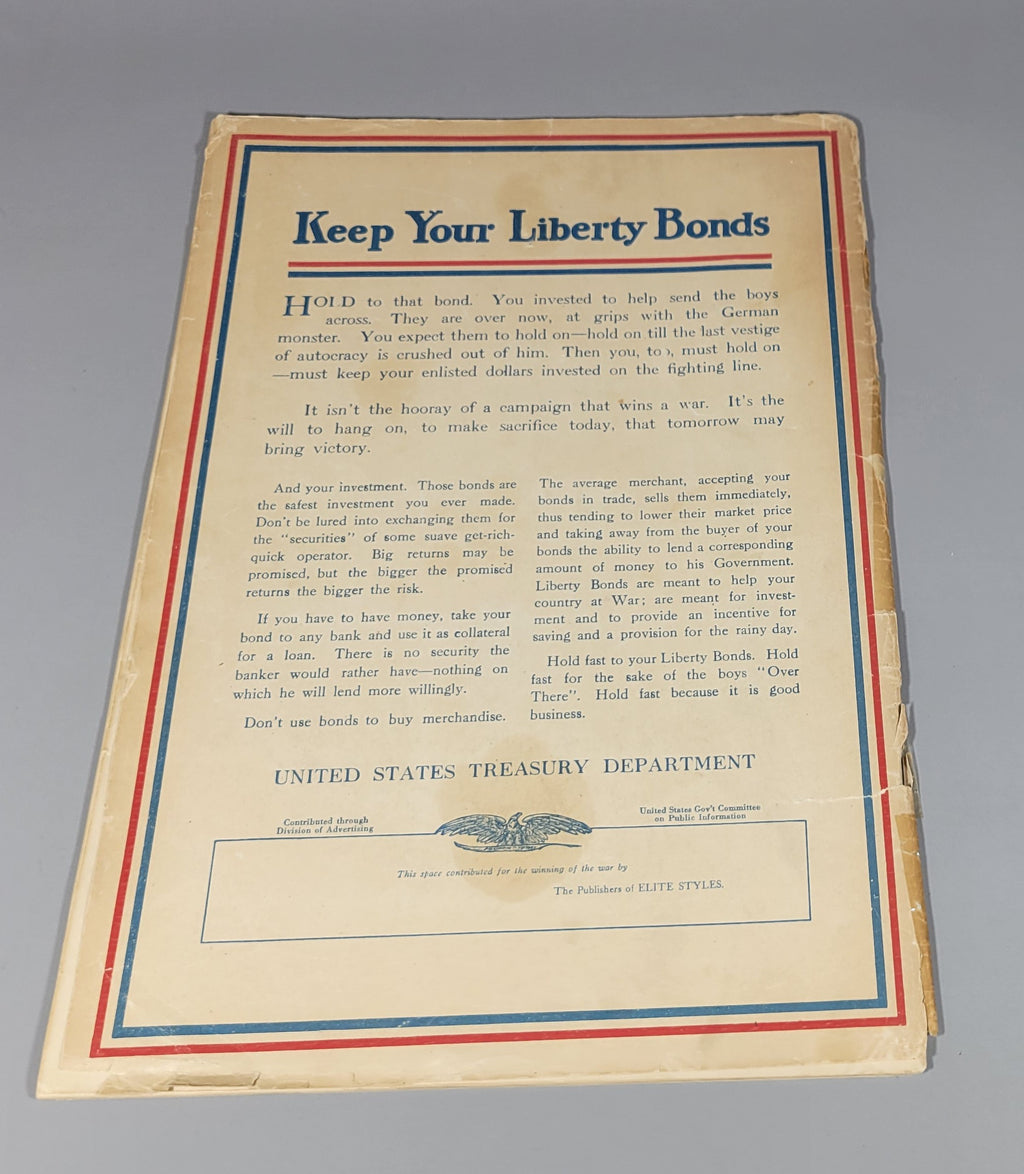 Elite Styles October 1918 Dressmaker Tailor Fashion Magazine Catalog Ladies