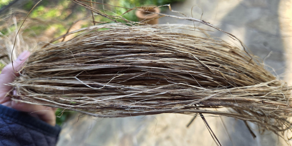 Sugarcane (Stalk) Fiber. Un-Combed. Raw Unfinished Bundles