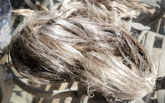 Agave Fiber Bundle. Natural Semi-Combed Fiber. 1 ounce.