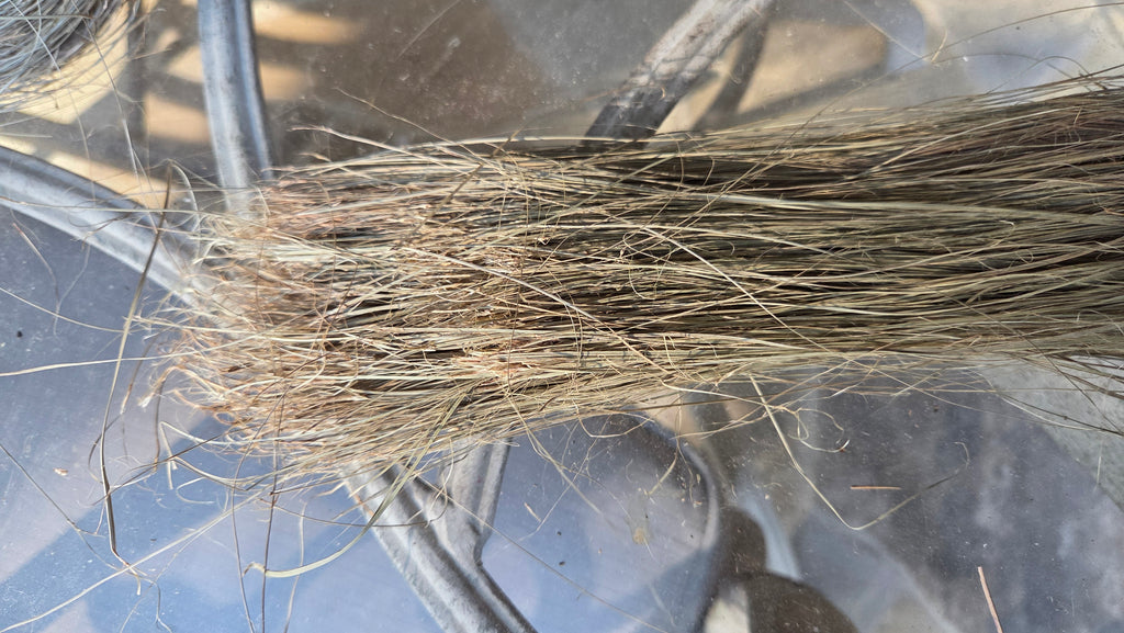 Palmyra Palm Plant (Stem) Fiber. Un-Combed. Raw Unfinished Bundles