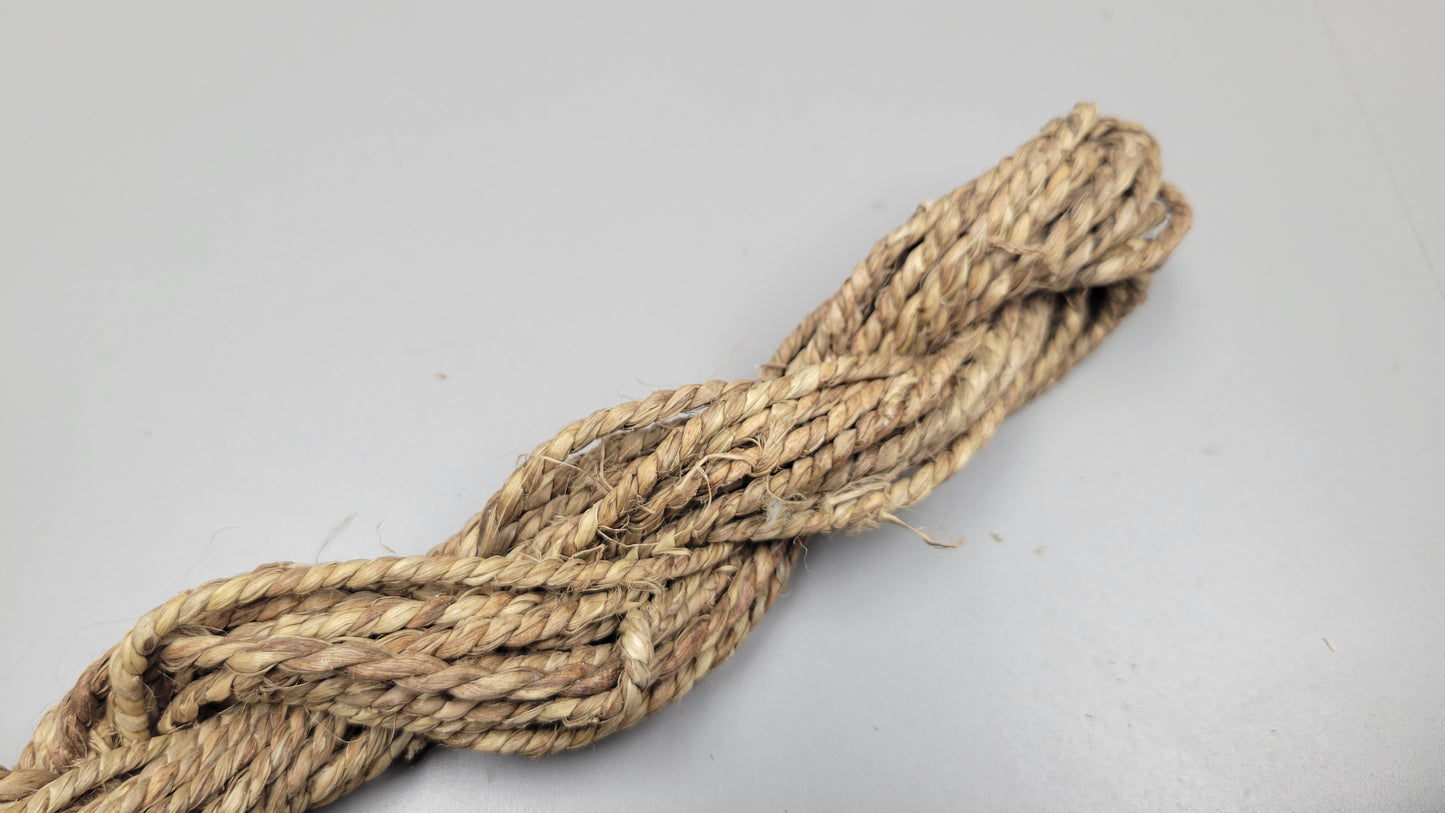 Bast Fiber Yarn (Roselle Yarn) Cordage. Natural Spun / Ply Hibiscus