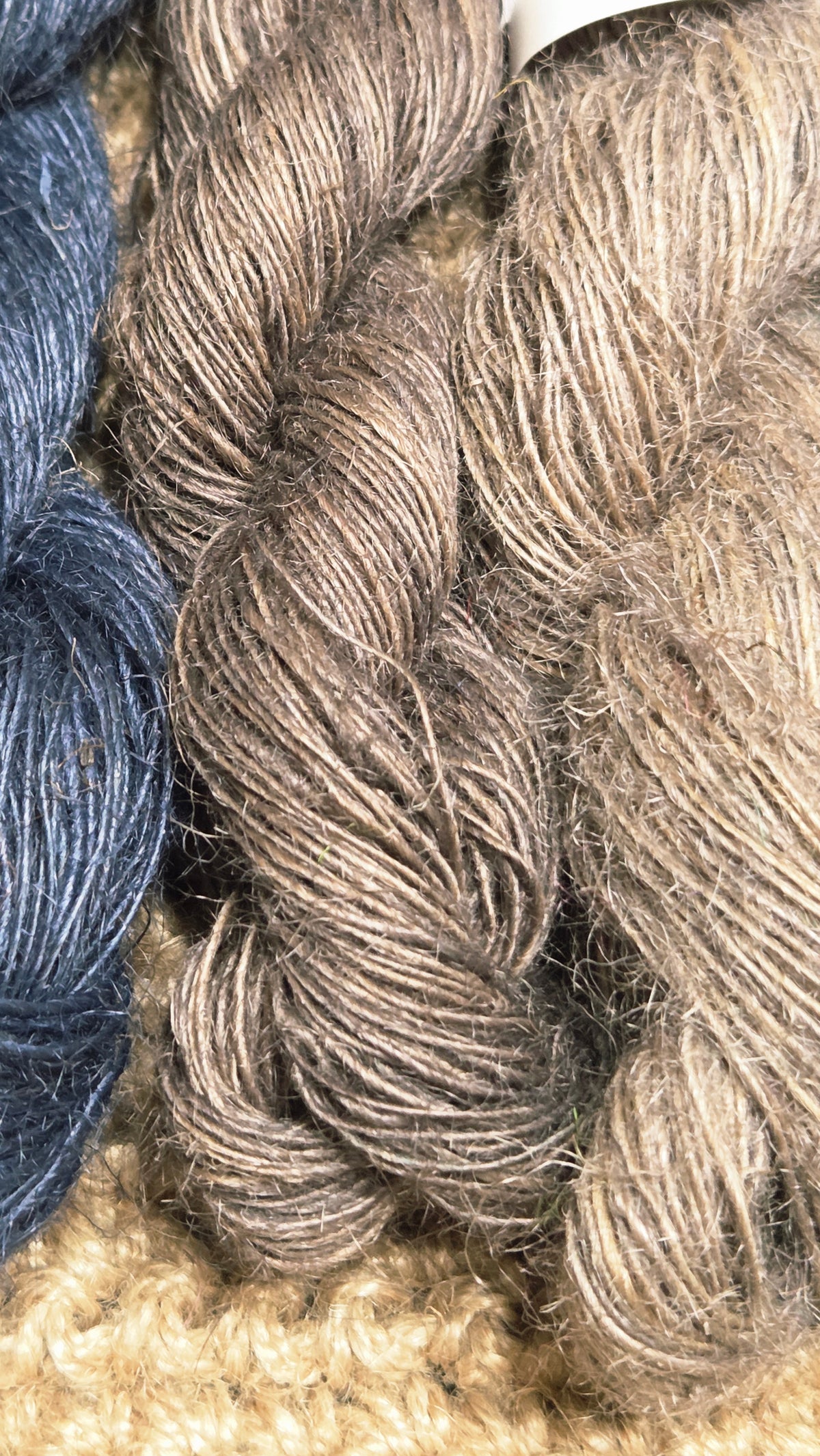 Yarn Jute. Skein. Lace Weight. Small Batch Dyed. 200 Yards. Black