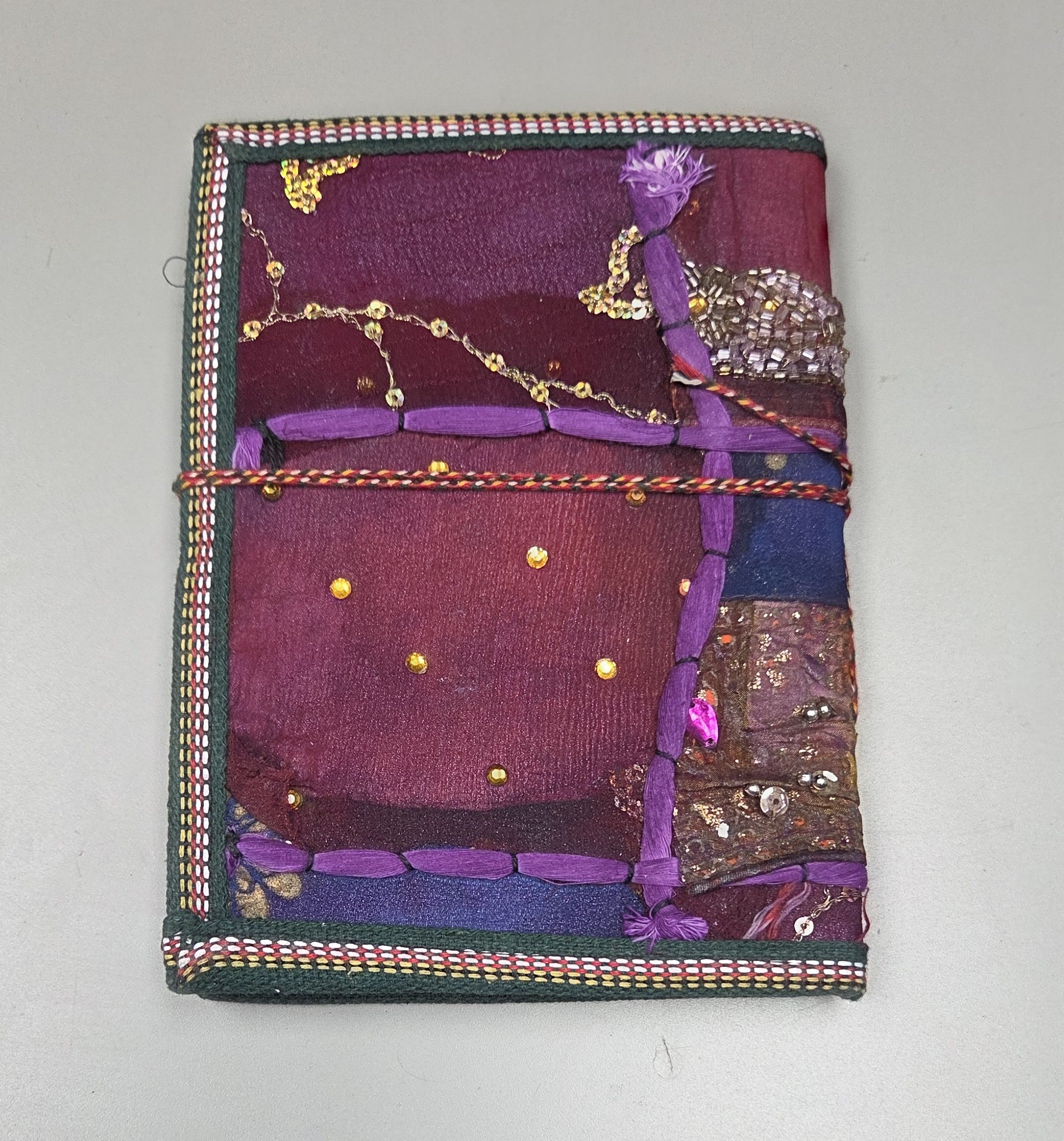 Art Journal Handmade Reclaimed Silk Saree (J69)