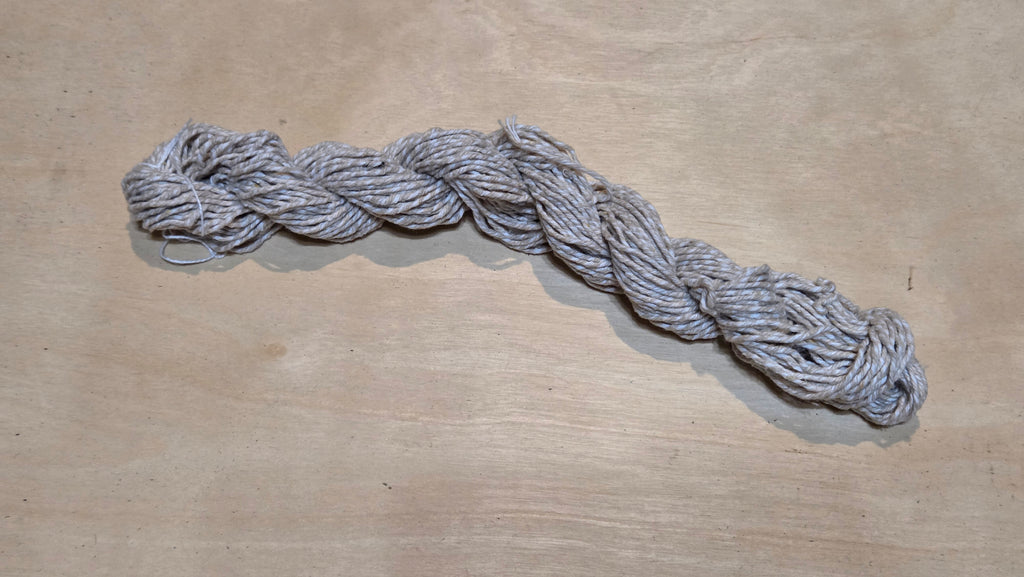 Soya Yarn. 6 Ply Short Skein. 43 Yards. Light Dark Twist. Sports Weight