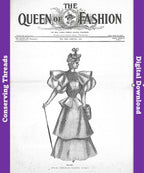 The Queen of Fashion, February 1894, Vol 21 No 6. E-book INSTANT DOWNLOAD. 📥