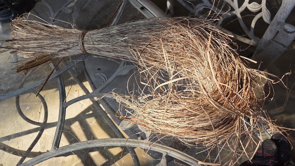 Sugarcane (Stalk) Fiber. Un-Combed. Raw Unfinished Bundles