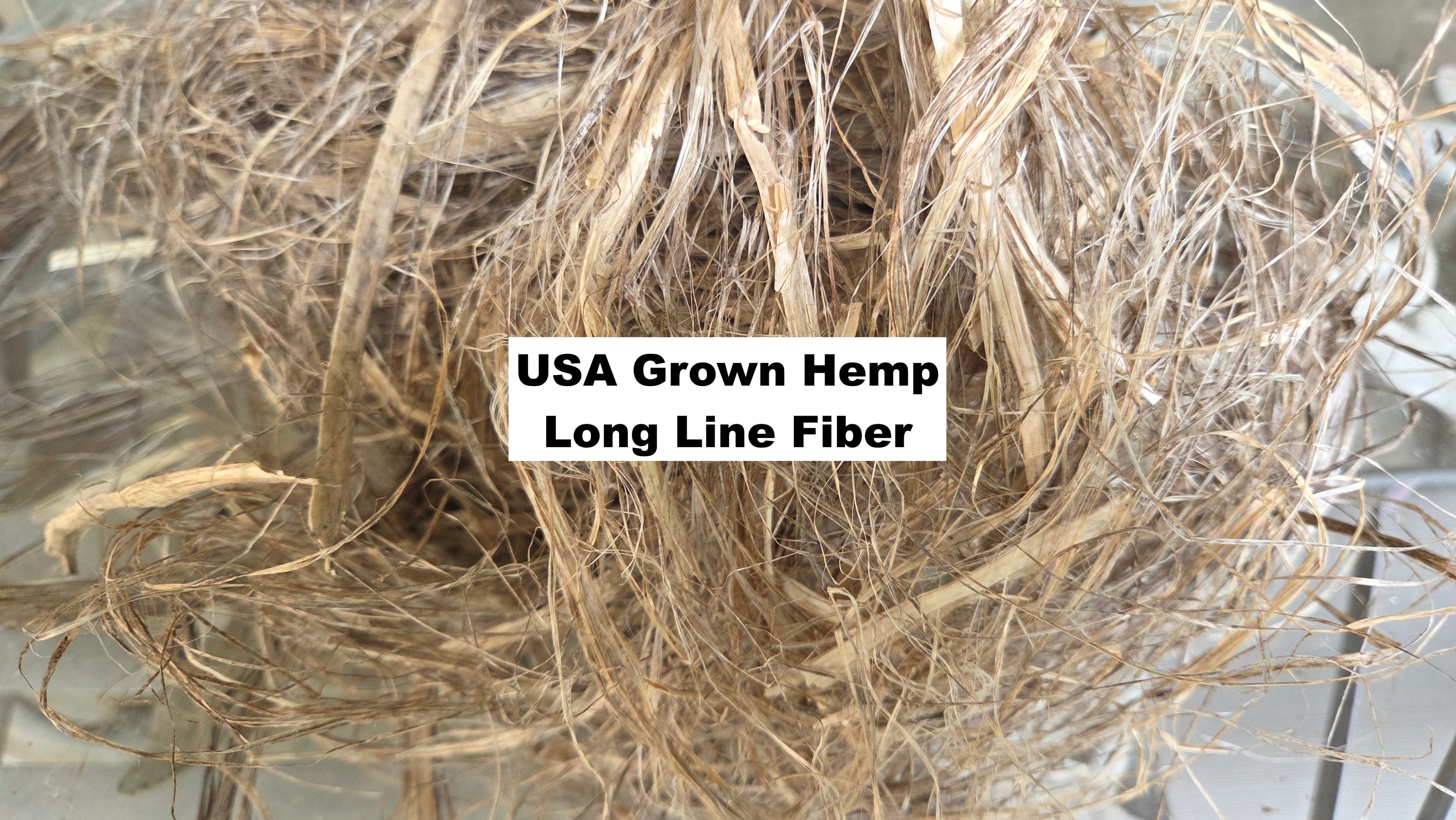 Hemp USA Grown - 3 Years Field Retted, Long Line Fiber Bundle - 1 Pound Bundle
