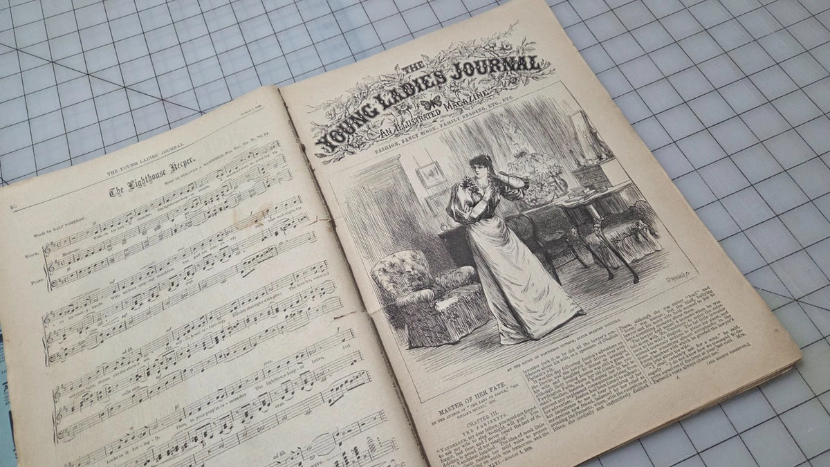 Young Ladies Journal Magazine 1895 Aug Fashion Illustrated Patterns American